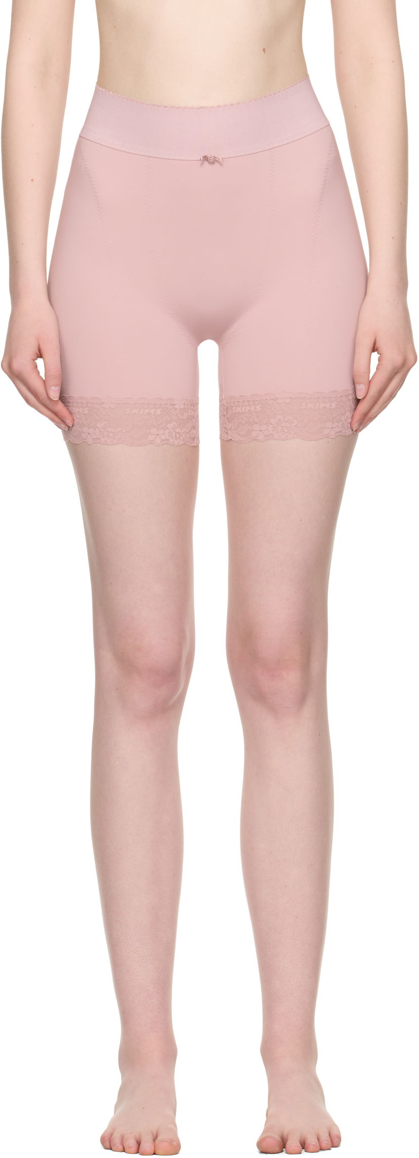 Трусики SKIMS SKIMS Vintage Shapewear Mid Thigh Shorts Рожевий | BO-SHO-7923W