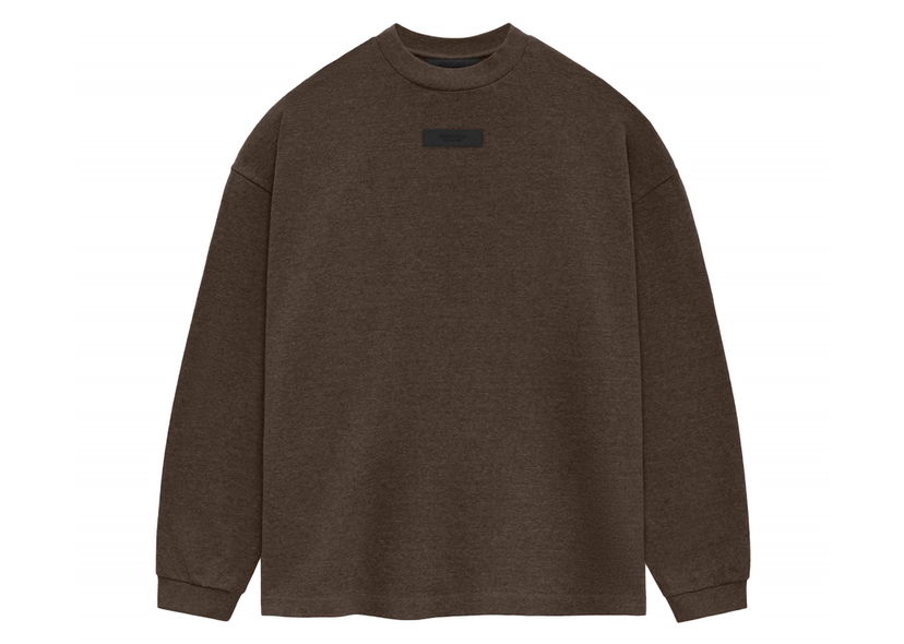 Футболка Fear of God Core Collection L/S Tee Heather Wood Коричневий | 125SU244202F
