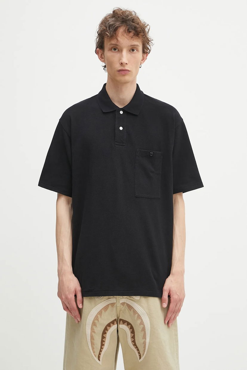 Сорочка поло Human Made Human Made Pocket Polo Shirt чорний | HM29CS025