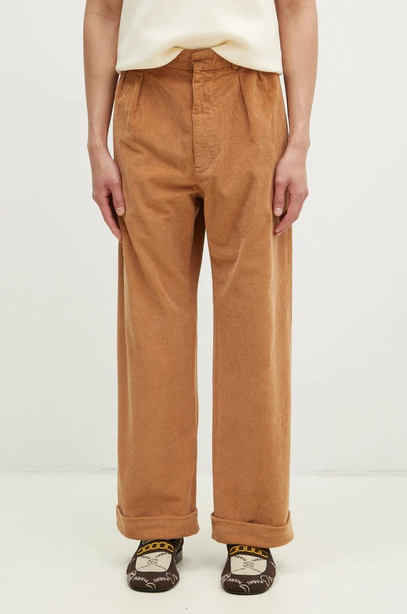 Штани WOOD WOOD Lawrence Corduroy Trousers Коричневий | 12435012.5088