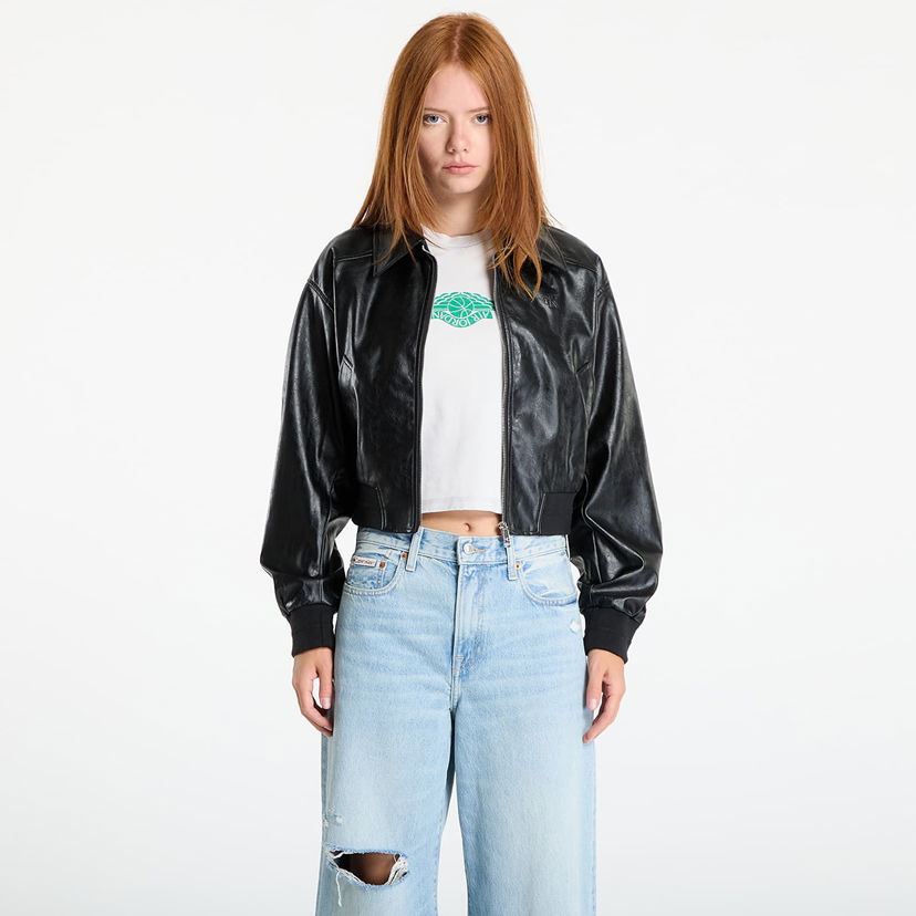 Куртка CALVIN KLEIN Calvin Klein Jeans A-Cropped Crinkle Jacket чорний | LV047C518G UB1
