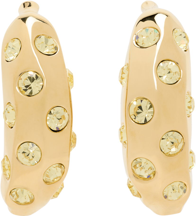 Сережки Jacquemus Jacquemus La Croisière 'The Bananes' Gold-Tone Crystal Earrings Жовтий | 25E251JW741-5101