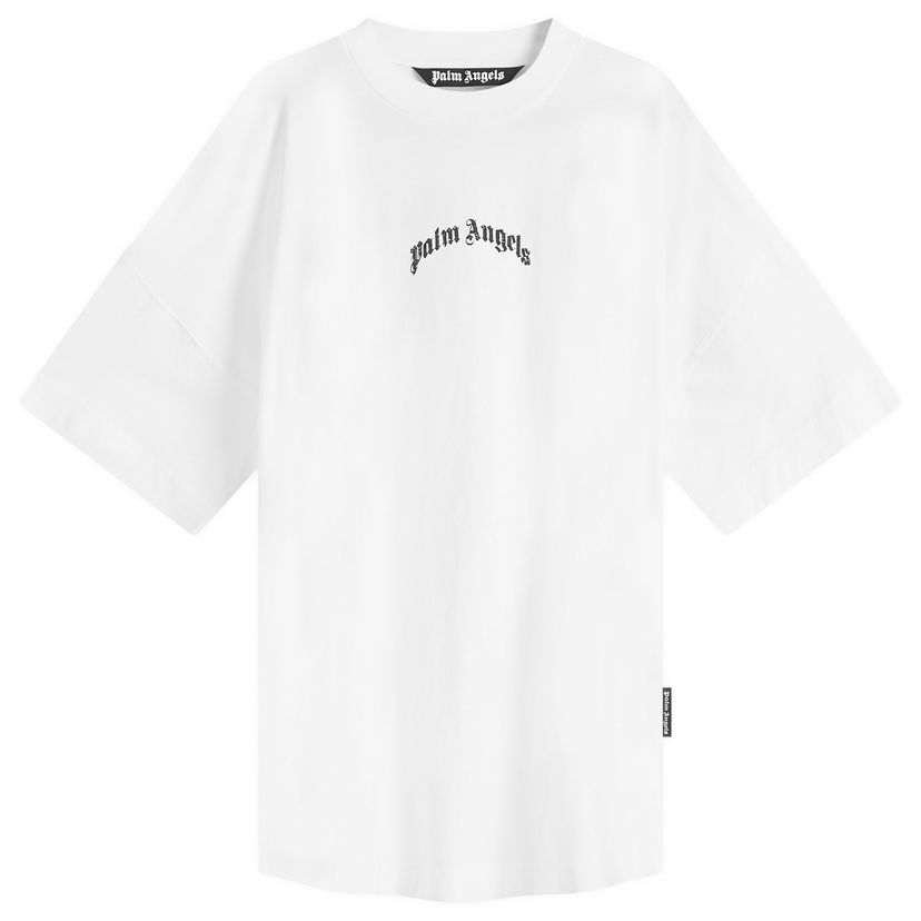 Футболка Palm Angels Curved Logo T-Shirt білий | PMAA002S25JER0010310