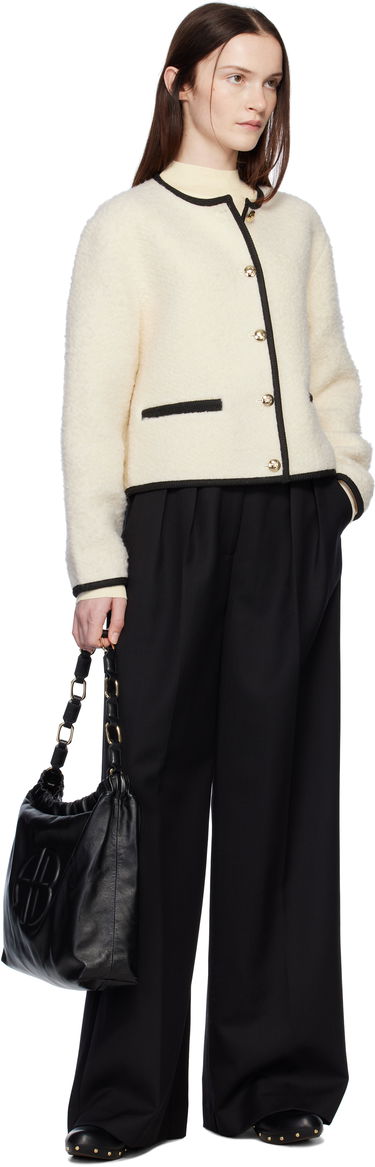 Куртка Anine Bing Boucle Buttoned Jacket білий | A-01-10223-IVY26, 3