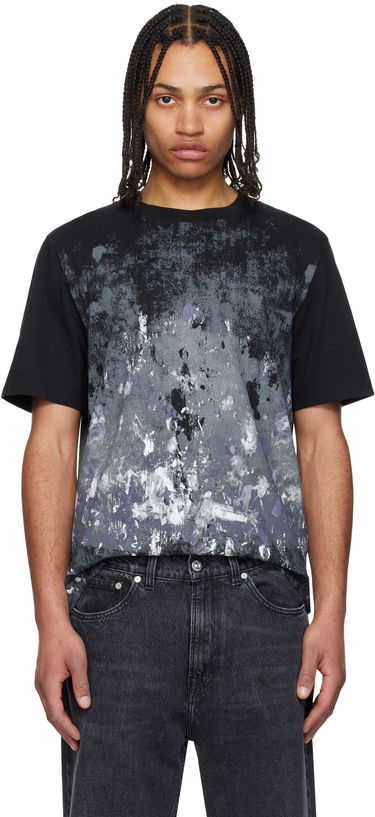 Футболка rag & bone Rag & Bone Splatter Print T-Shirt чорний | MBC25ST033KJ33, 0