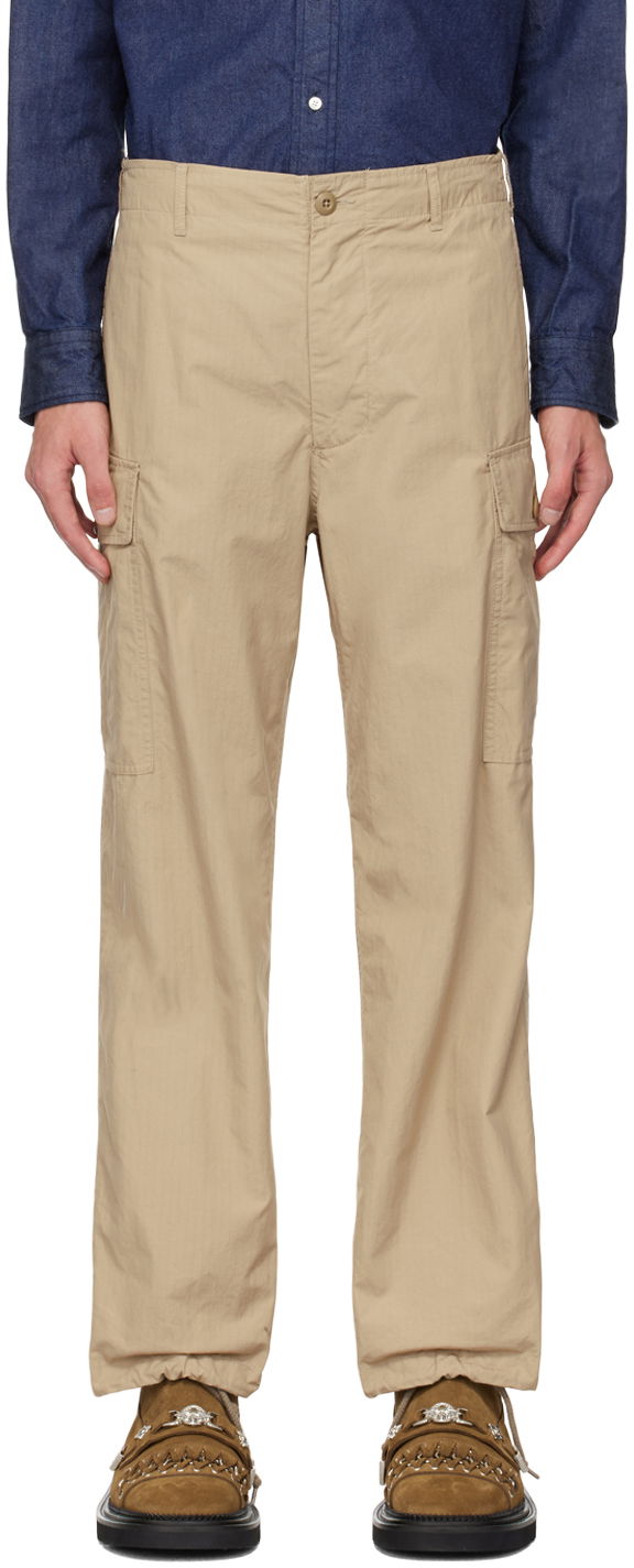 Штани карго BEAMS BEAMS PLUS Military Cargo Pants бежевий | 3824-0081-803