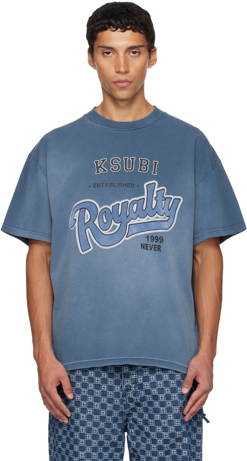 Футболка Ksubi Ksubi Champions Ekcess Short Sleeve T-Shirt Синій | MFA25TE009