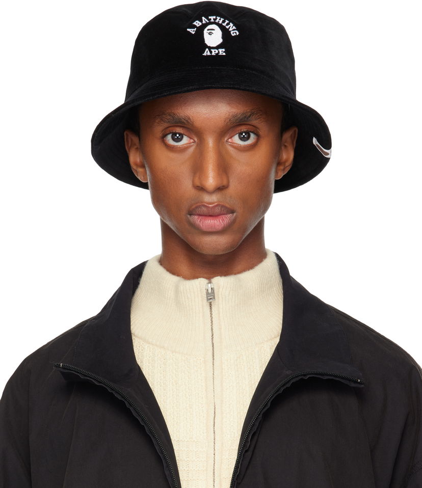 Капелюх BAPE Bucket Hat чорний | 001HTK801003M
