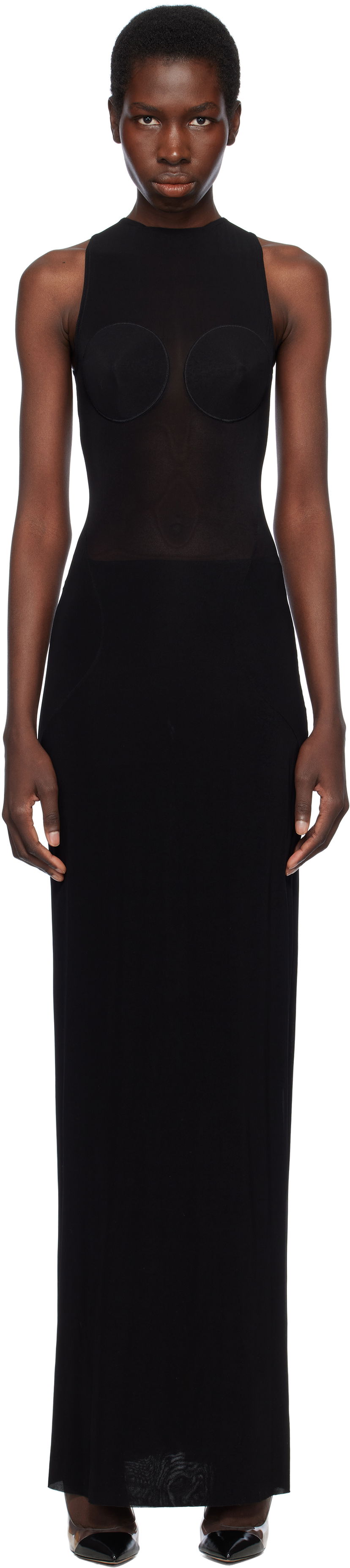 плаття Jean Paul Gaultier Jean Paul Gaultier 'The Conical' Maxi Dress чорний | 25/34-F-RO372-J082-00