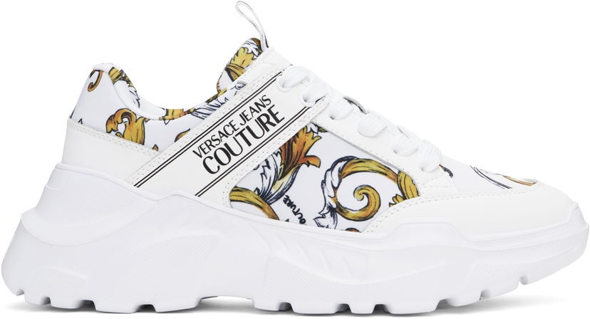 Кросівки та взуття Versace Versace Jeans Couture Chain Couture Speedtrack білий | E78YA3SC2_EZSC54