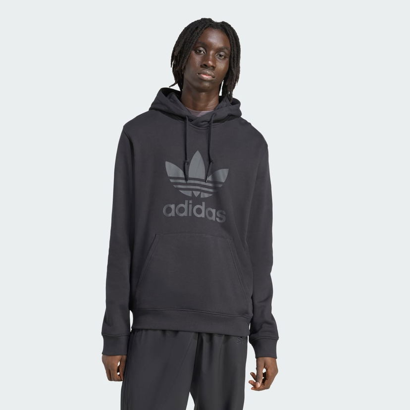 Світшоти adidas Performance Adicolor Classics Trefoil Hoodie чорний | JY3766