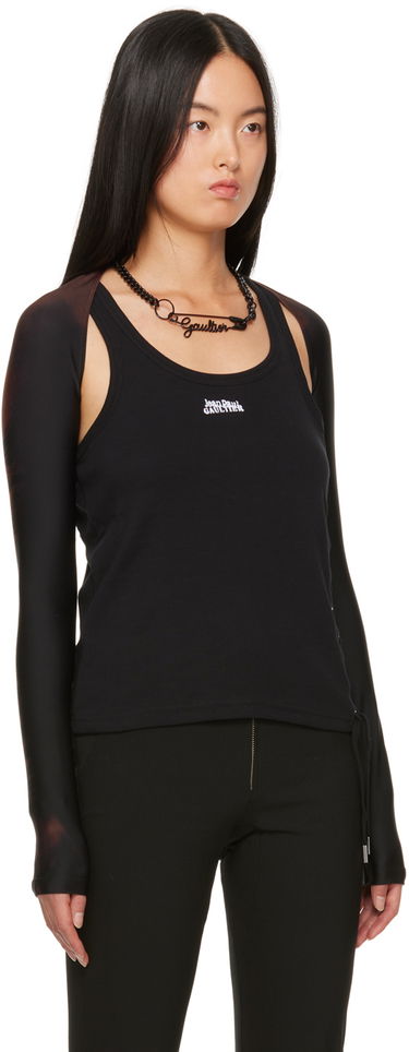 Безрукавка Jean Paul Gaultier Jean Paul Gaultier Open-Shoulder Top чорний | 23/15-F-TO105-J527-67, 1