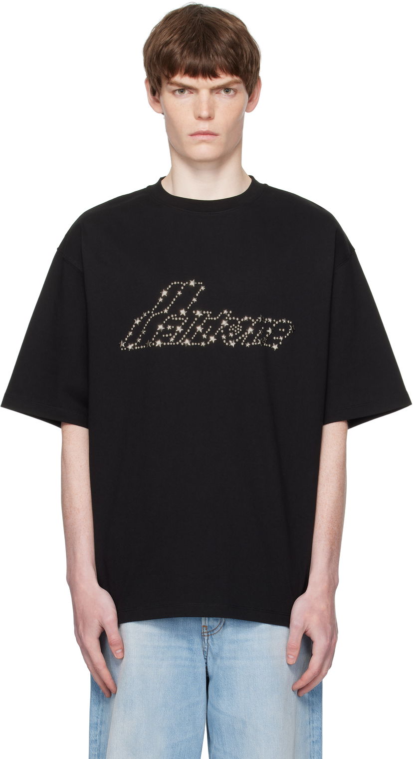 Футболка We11done WE11DONE Pearly Logo T-Shirt чорний | WD-TT2-25-735-U-BK