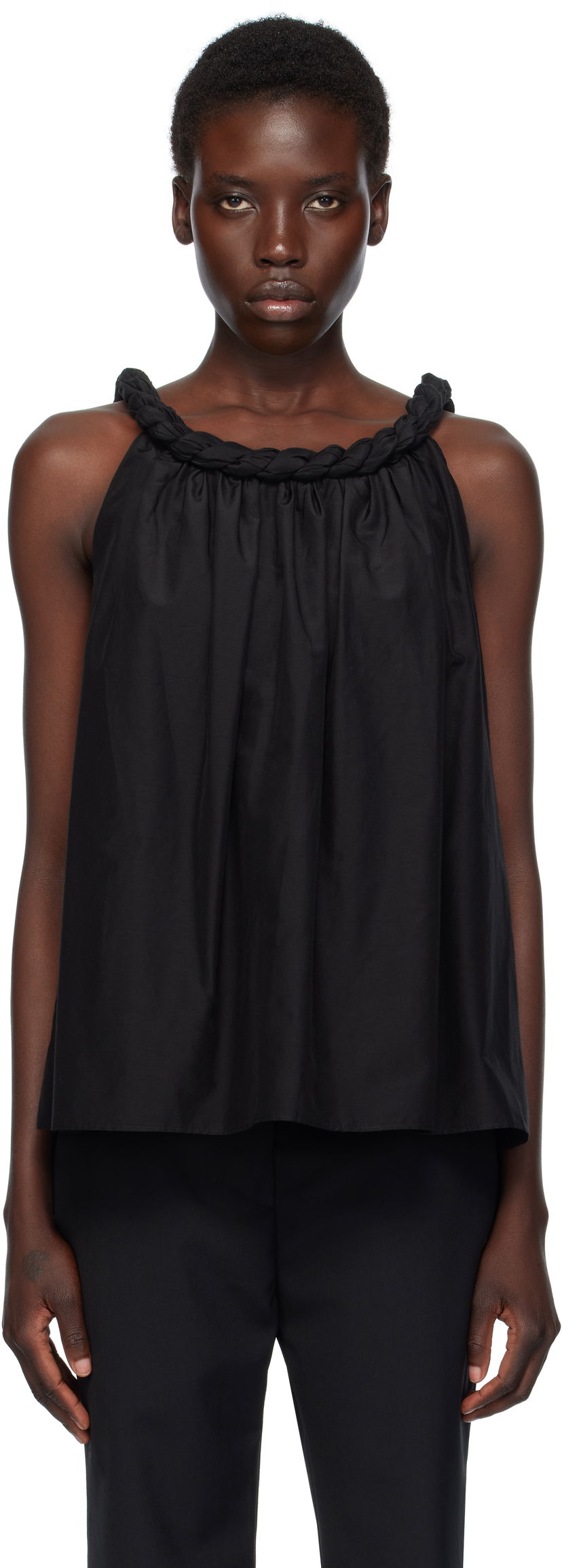 Безрукавка Loulou de Saison Loulou de Saison Garino Sleeveless Top чорний | GARINO