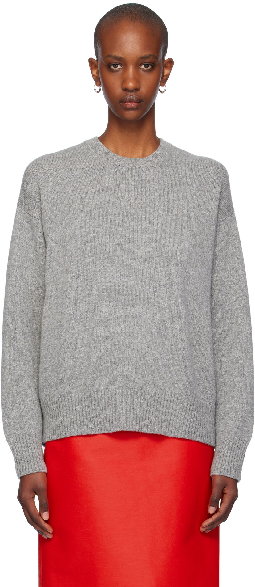 Cветр &Daughter Slouch Crewneck Sweater Сірий | HKN03900