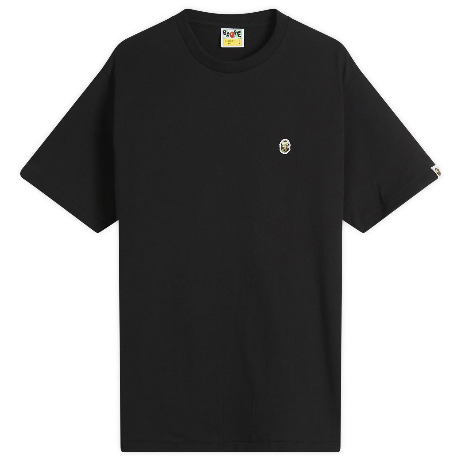 Футболка BAPE Abc Camo One Point Tee, Size Large чорний | 001TEL301004M-BGN, 0