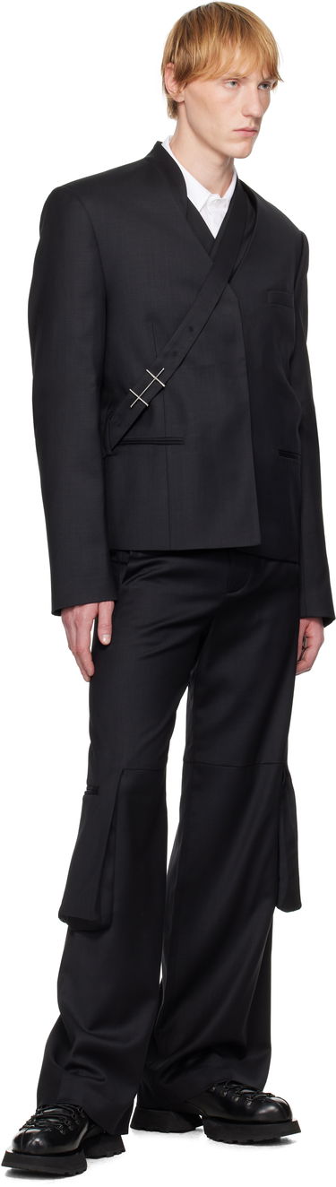 Куртка HELIOT EMIL HELIOT EMIL Aegis Wrap Blazer чорний | SS25_M_04_045_BLK01_CO, 3