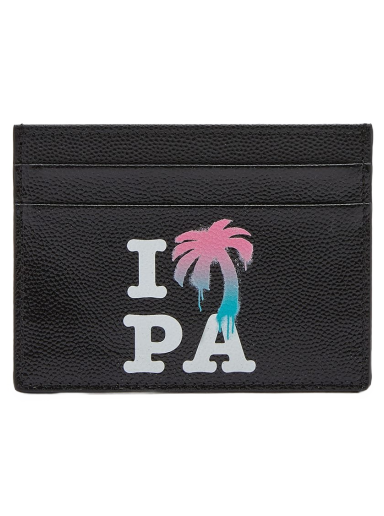 Гаманець Palm Angels I Love PA Card Holder Multi чорний | PMND008S23LEA0011084