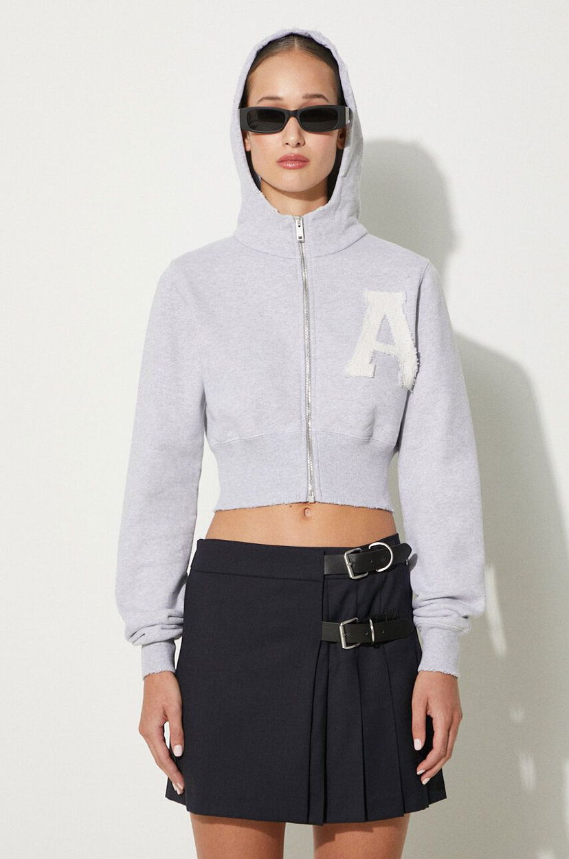 Світшоти Ambush Crop Hoodie With Hood Сірий | BWBB002F24FLE0020505