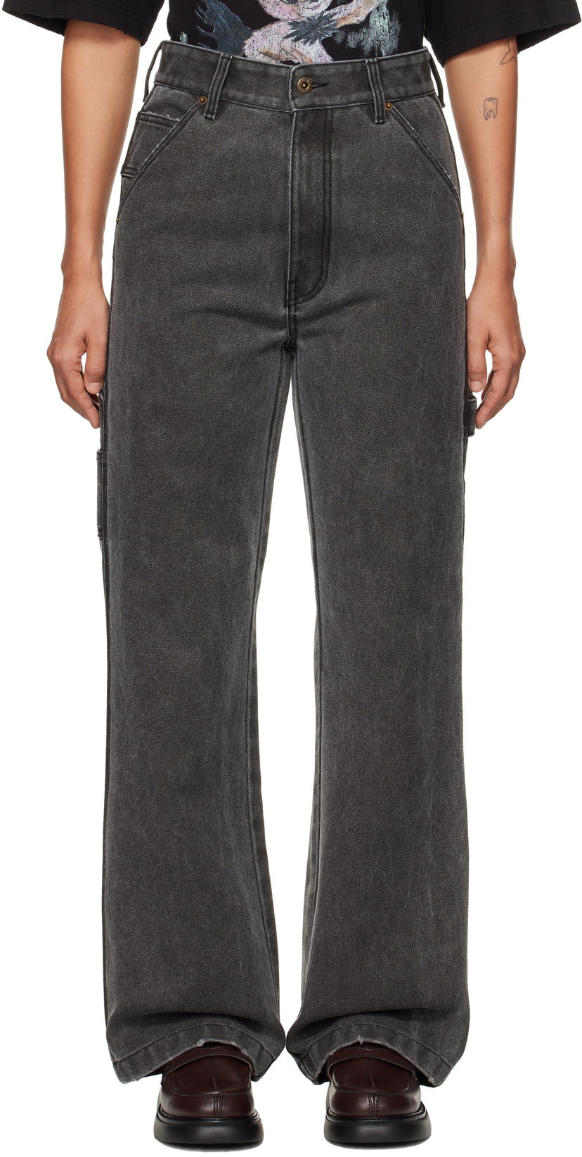 Джинси We11done We11done Carpenter Jeans Сірий | WD-PT3-24-265-W-BK