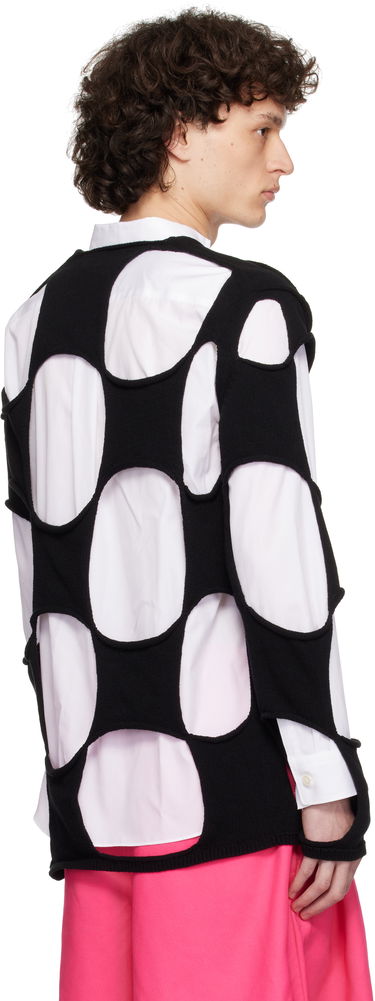 Cветр Comme des Garçons Homme Plus Cotton Code Intarsia B Pattern Crewneck Sweater чорний | PO-N012-051, 2