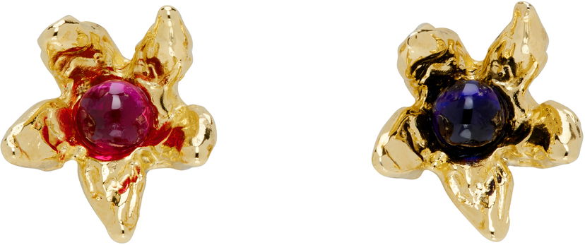 Сережки Chopova Lowena Chopova Lowena Claw Flower Stud Earrings Різнокольоровий | 6572