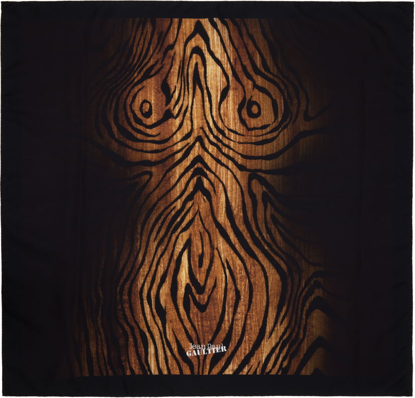 Шарф Jean Paul Gaultier Jean Paul Gaultier 'The Wood' Silk Scarf чорний | 25/03-U-AC025-W033-0060