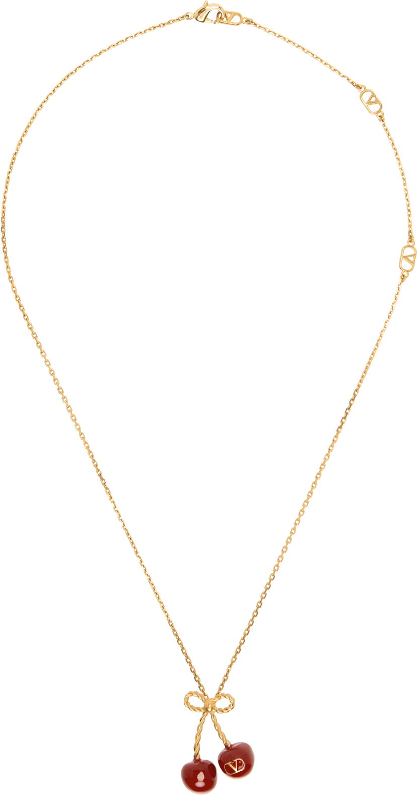 Кольє Valentino Valentino Garavani Chez Valentino Gold-Tone Cherry Necklace Металік | 6W0J0Z81MJP