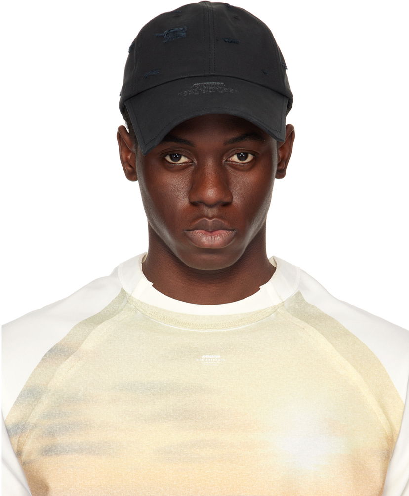Кепка ADER ERROR Sore Distressed Baseball Cap чорний | BN01SSHW0201BK