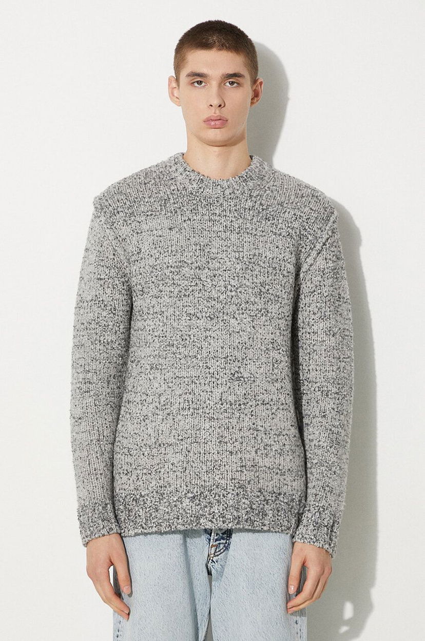 Cветр Samsoe Samsoe Samsoe Samsoe Warm Wool Sweater Сірий | M23300086