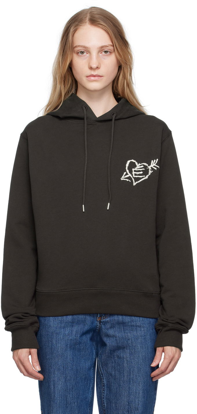 Світшоти Études Limit Graphic Print Cotton Hoodie Сірий | H23MM282A01570