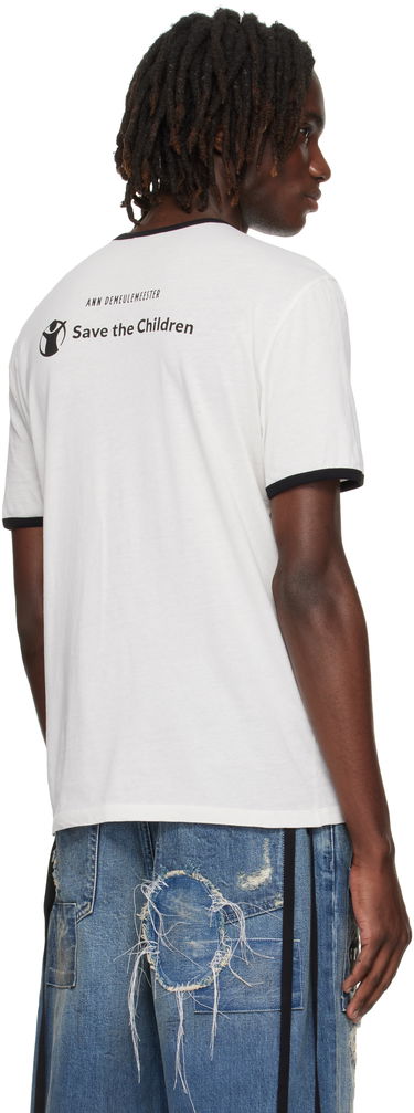 Футболка Ann Demeulemeester Ann Demeulemeester Save the Children Edition Aimar Standard T-Shirt білий | B0012876-FA206-003, 2