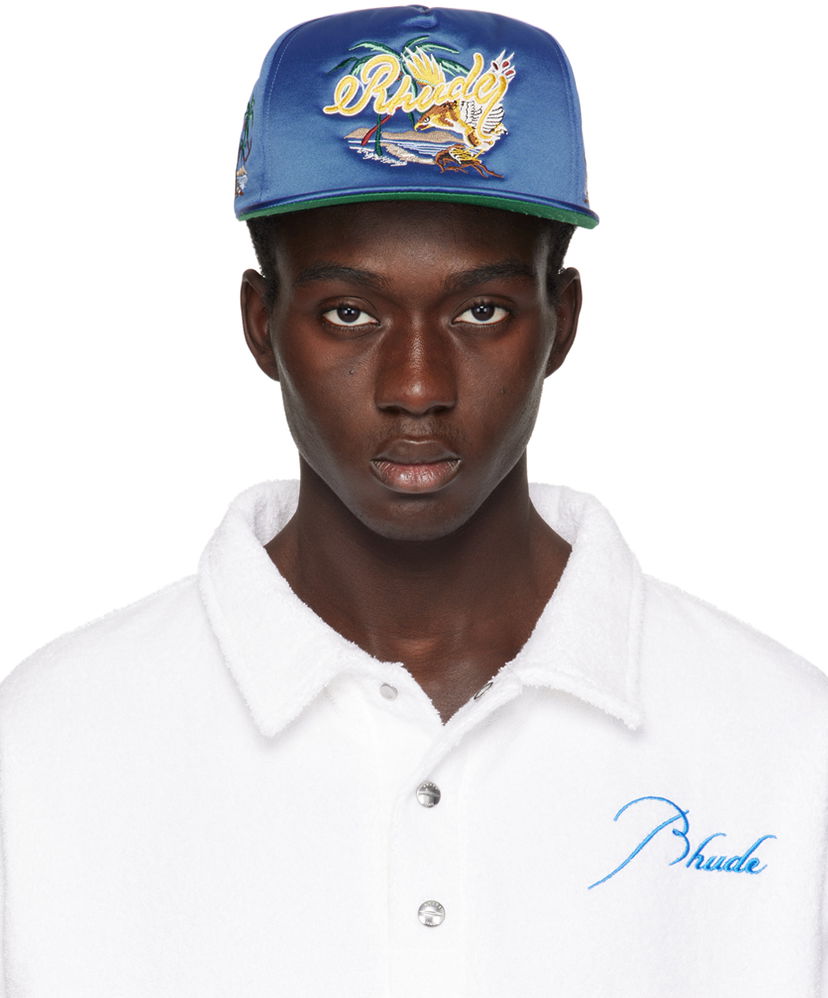 Кепка Rhude Palm Eagles Souvenir Cap темно-синій | RHPS24HA06307302