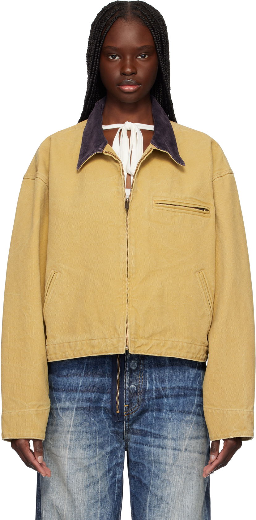 Куртка Ambush AMBUSH Cropped Canvas Work Jacket Жовтий | 12115367