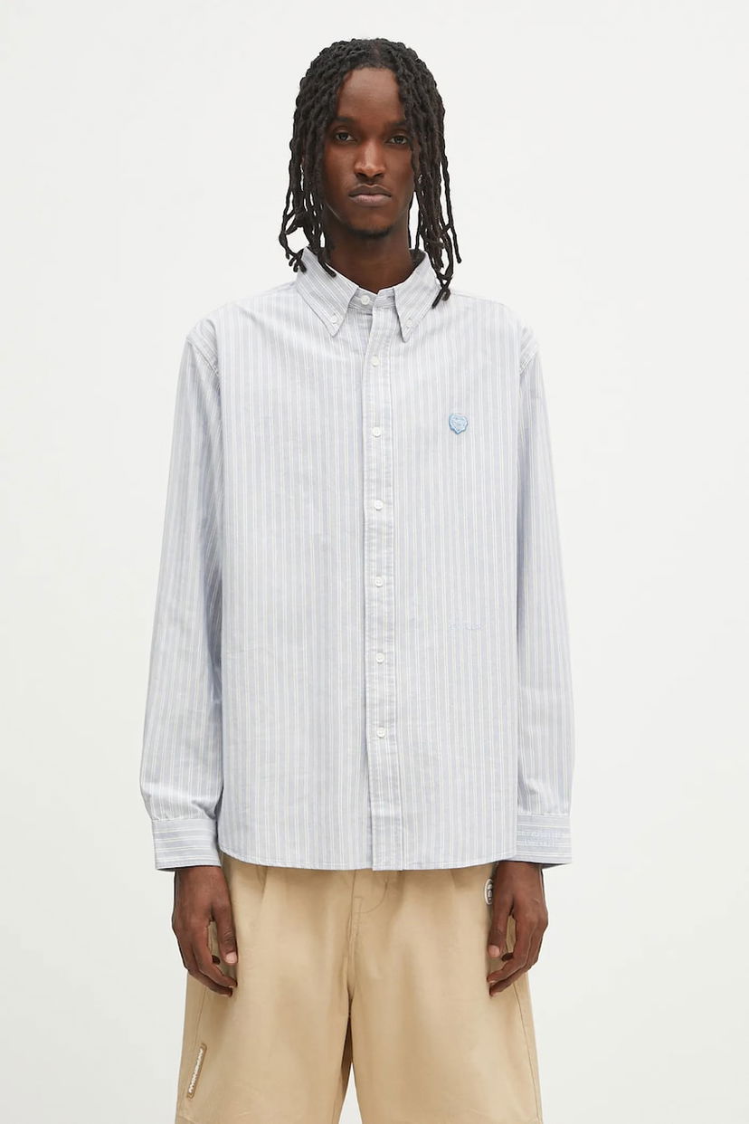 Сорочка Human Made Human Made Striped Relaxed Button-Down Shirt Синій | HM29SH011