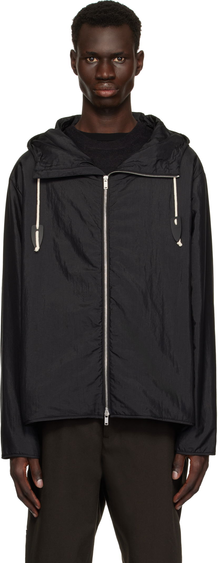 Вітровка Jil Sander Jil Sander Hooded Sportswear Jacket чорний | J47SW0012_J70003