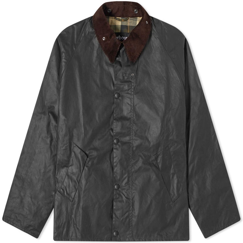 Дощовик Barbour Transport Wax Jacket чорний | MWX1678SG91