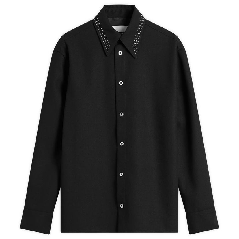 Сорочка Jil Sander Jil Sander Wool Canvas Shirt, Size Large чорний | J22DL0318-J41557-001