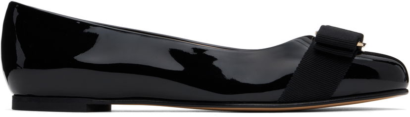 плаття FERRAGAMO Salvatore Ferragamo Varina Bow Ballerina Flats чорний | 574556