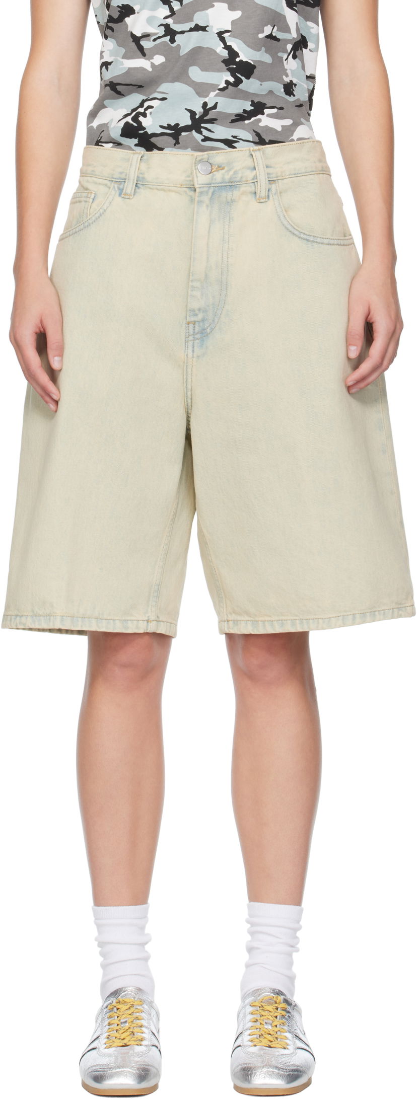 Шорти Carhartt WIP Work In Progress Brandon Denim Shorts бежевий | I031919 01SN
