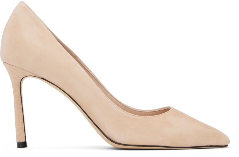 Кросівки та взуття Jimmy Choo Jimmy Choo Romy 85 Suede Heels бежевий | ROMY 85