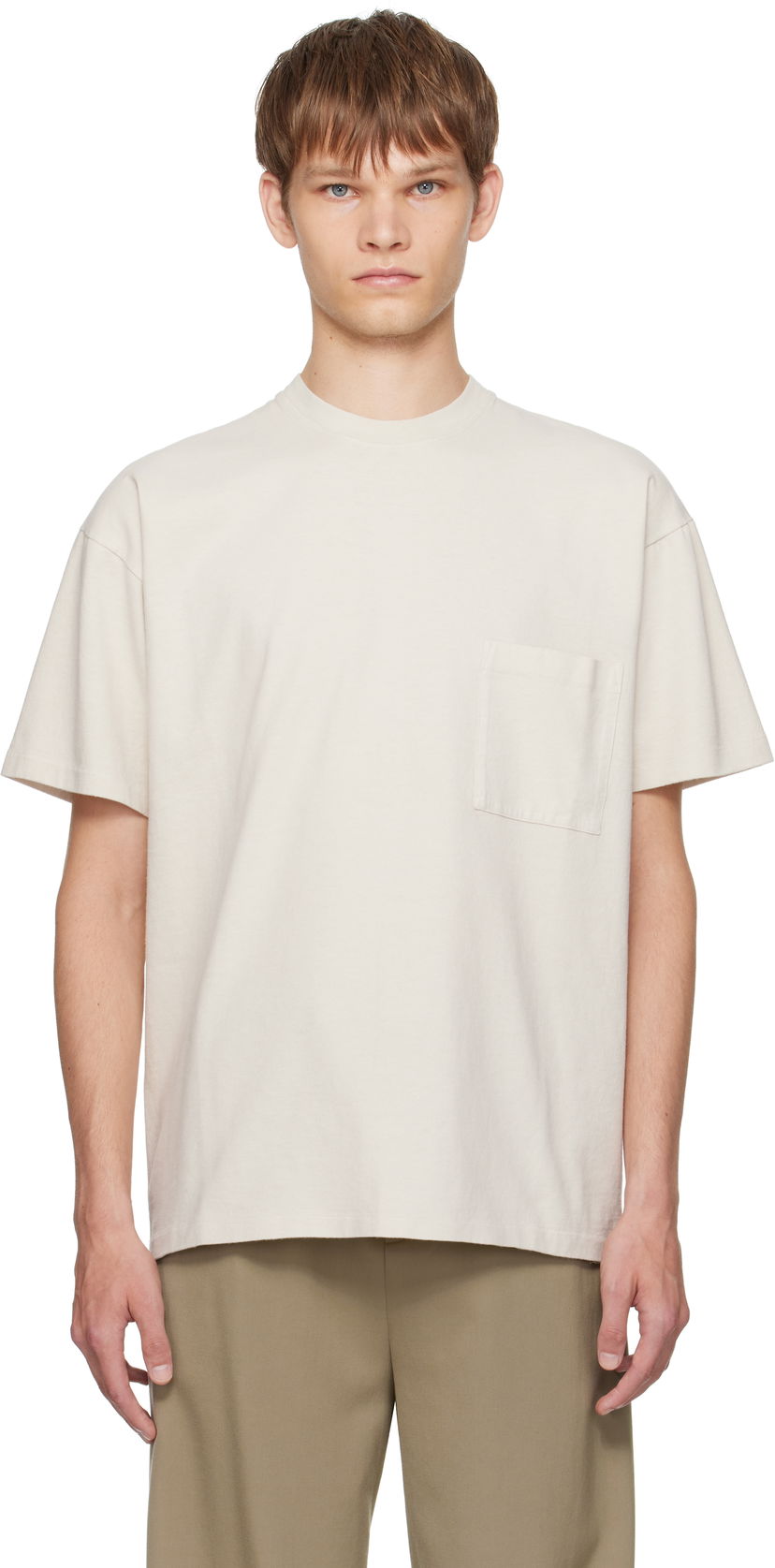 Футболка The Row The Row Niels Pocket T-Shirt бежевий | 1112-K526