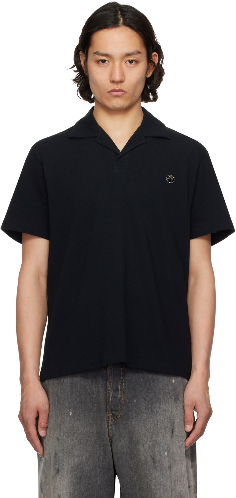 Сорочка Ambush AMBUSH Logo Polo чорний | 12115323
