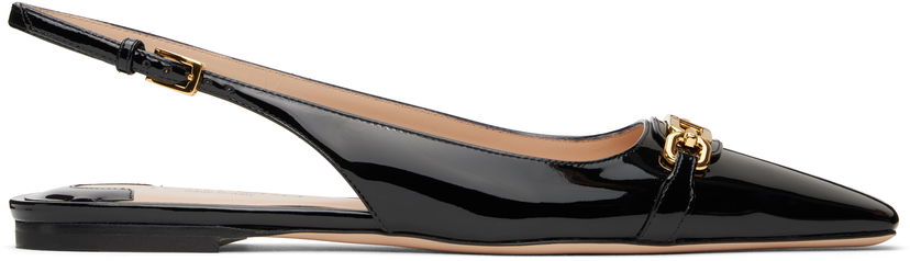 Аксесуари Tom Ford Tom Ford Whitney Patent Leather Slingback Ballerinas чорний | W3556-LCL072G