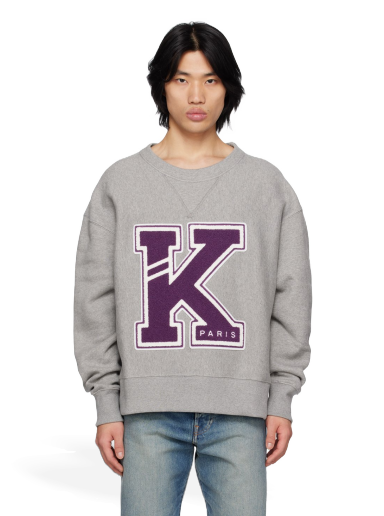 Світшоти KENZO Paris Varsity Sweatshirt Сірий | FD55SW4944MB