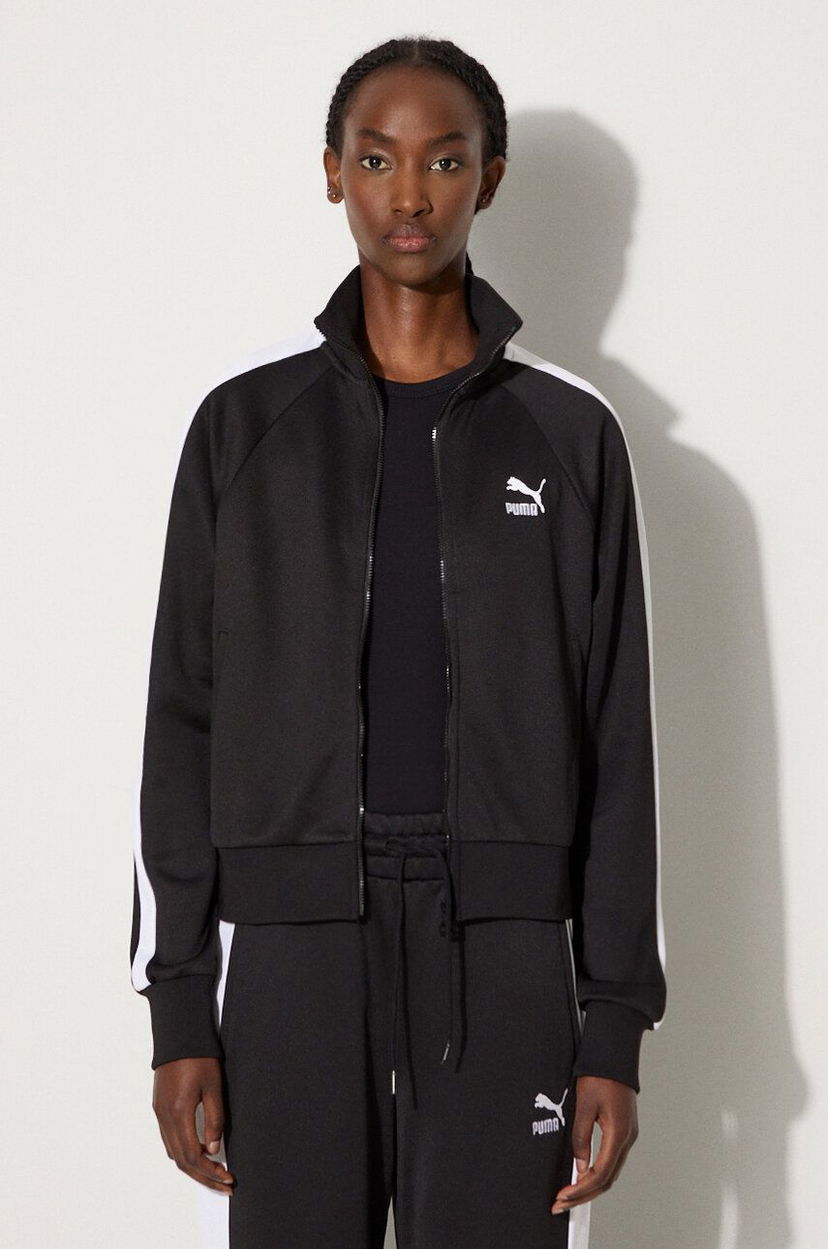 Куртка бомбер Puma Iconic T7 Track Jacket чорний | 627994