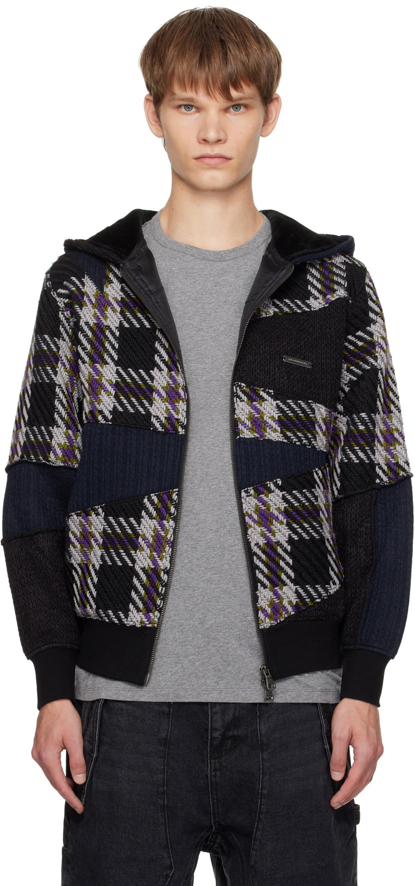Світшоти Andersson Bell Andersson Bell Patchwork Zip-Up Hoodie Різнокольоровий | atb1343u