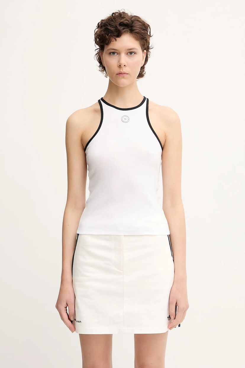 Безрукавка Sporty & Rich Sporty & Rich Srhwc Ribbed Tank Top білий | TO080622305WH01