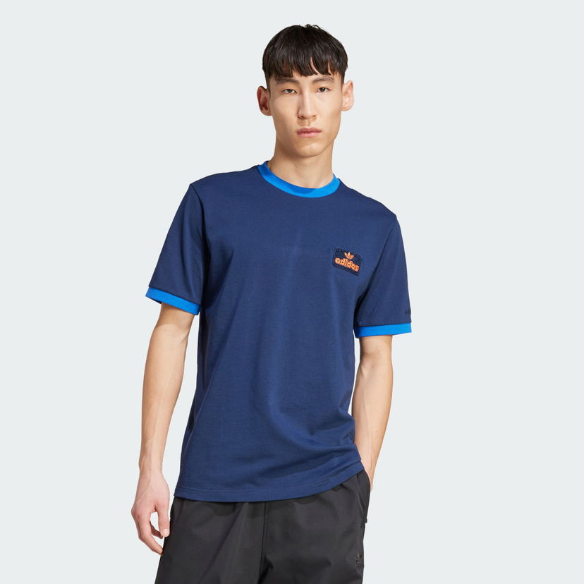 Футболка adidas Performance Contrast T-Shirt Синій | JC8383
