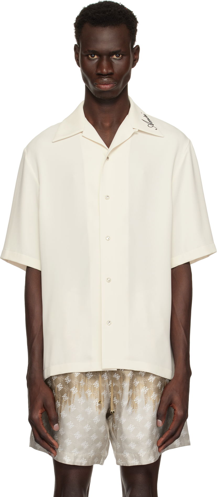 Сорочка AMIRI Amiri Camp Shirt білий | AMSTCA1127